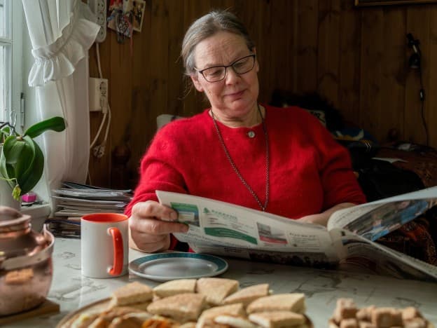  Alle er like mye verdt og har fortjent en god og verdig pensjonstid, sier Anne Ragnhild Korsvold Saglien (65). (Foto og video: Rune Hermansen)