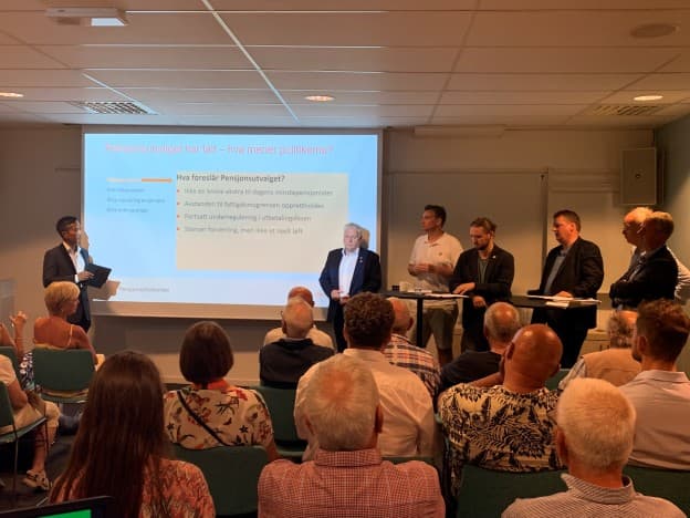 Pensjonistforbundet arrangerte debatt under Arendalsuka i fjor, etter at Pensjonsutvalget hadde lagt frem sin innstilling. 
