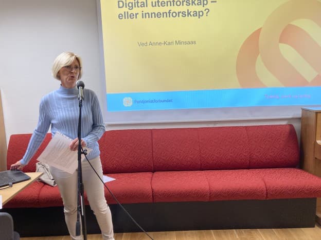 Prosjektleder Anne-Kari Minsaas fra Pensjonistforbundet.