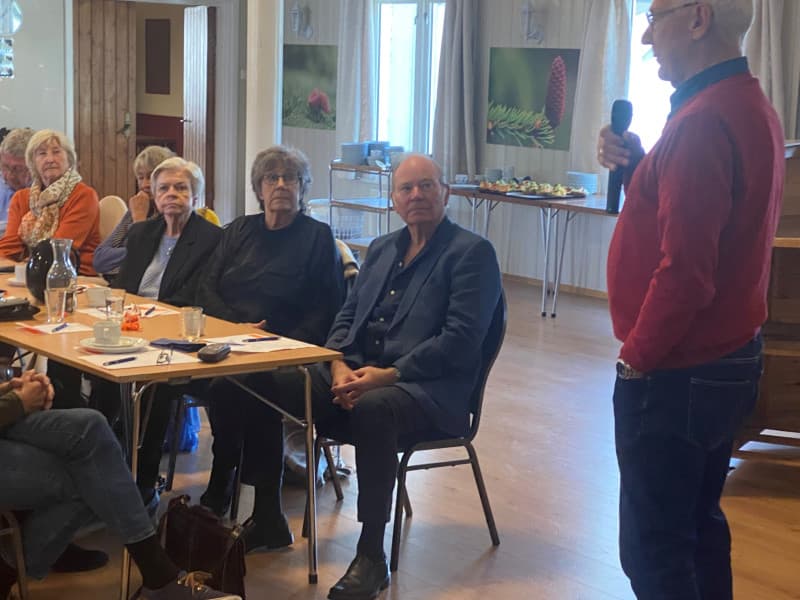 Leder i Fylkesforeningen Oddbjørn Hoem fra et av våre møter i Geithus